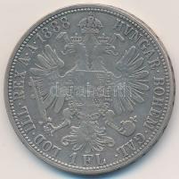 Ausztria 1888. 1Fl Ag "Ferenc József" T:3 Austria 1888. 1 Florin Ag "Franz Joseph" C:F