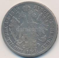 Ausztria 1889. 1Fl Ag "Ferenc József" T:3 Austria 1889. 1 Florin Ag "Franz Joseph" C:F