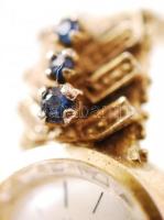 Kövekkel díszített "Luxus" márkájú női karóra, nem működik, d: 1 cm /
"Luxus" wo...