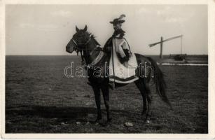 3 db RÉGI magyar folklór motívumú képeslap; Somogy, Hortobágy, Baranya / 3 old Hungarian folklore mo...