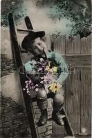 19 db RÉGI motívumlap; Hölgyek, gyerekek / 19 old motive cards; Ladies, children