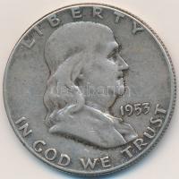 Amerikai Egyesült Államok 1953. 1/2$ Ag "Franklin" T:3
USA 1953. Half Dollar Ag "Fran...