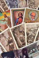 53 db RÉGI főként használatlan motívumlap; vallás / 53 old mostly unused motive cards; religious