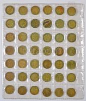 NSZK 1949-1980. 1pf (68x) + 1950-1980. 2pf (83x) + 1949-1995. 10pf (88x) + 1949-1994. 50pf (55x) gyű...