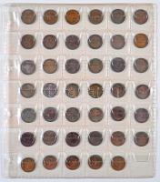 NSZK 1949-1980. 1pf (68x) + 1950-1980. 2pf (83x) + 1949-1995. 10pf (88x) + 1949-1994. 50pf (55x) gyű...