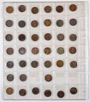 NSZK 1949-1980. 1pf (68x) + 1950-1980. 2pf (83x) + 1949-1995. 10pf (88x) + 1949-1994. 50pf (55x) gyű...