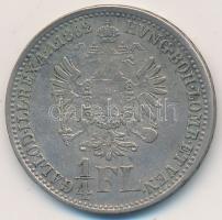 Ausztria 1862A 1/4Fl Ag T:3 Austria 1862A 1/4 Florin Ag C:F
