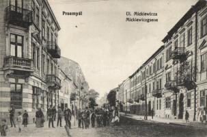 Przemysl - 3 unused pre-1945 postcards (Ul. Jagiellonska, Ul. Franciszkanska, Ul. Mickiewicza)
