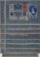 Ausztria 1902. 1000K (15x) függőleges piros "Deutschösterreich" bélyegzővel I.típus T:II