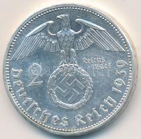 Német 3. Birodalom 1939A 2M Ag "Hindenburg" T:2  German Third Reich 1939A 2 Marks Ag "Hindenburg" C:XF  Krause KM# 93