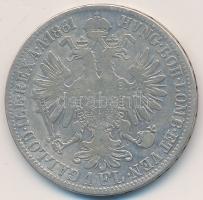 Ausztria 1861A 1Fl Ag "Ferenc József" T:3 Austria 1861A 1 Florin Ag "Franz Joseph" C:F