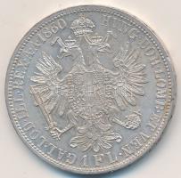 Ausztria 1860A 1Fl Ag "Ferenc József" T:2 Austria 1860A 1 Florin Ag "Franz Joseph" C:XF