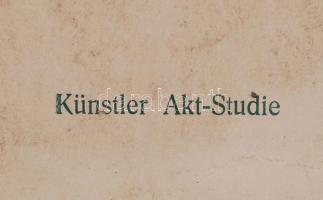 cca 1900-1910 Ülő akt, Künstler Akt-Studie, 9x14 cm /
cca 1900-1910 Nude photo, 9x14 cm