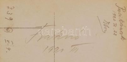 1920 Fraknó (Frochtenstein) vára, hátoldalon feliratozva, 11x8 cm /
1920 Frochtenstein castle, 11x8 ...