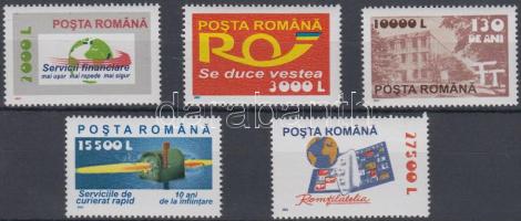 Postal services set Postai szolgáltatások sor