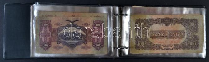 Vegyes pengő, adópengő, forint gyűjtemény albumba rendezve T:vegyes