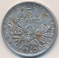 Franciaország 1960. 5Fr Ag T:2 France 1960. 5 Francs Ag C:XF Krause KM# 926