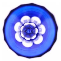 Többrétegű hámozott, csiszolt ólomkristály váza, hibátlan, m: 21 cm