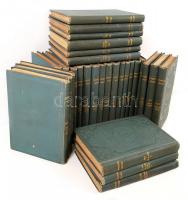 Szépirodalmi könyvtár 30 kötete jó állapotban Franklin 1890-1900, dombornyomott egészvászon kötésben