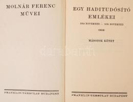 Molnár Ferenc művei, 7 kötet. Bp., 1928, Franklin. Kiadói aranyozott egészvászon kötés, kissé kopott...