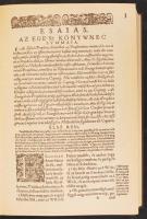 Vizsolyi Biblia I.-II. kötet. Facsimile kiadás. Bp. 1990. Magyar Helikon. Kiadói egészbőr kötésben