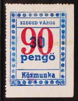 1945 Szeged 90/30P Közmunka bélyeg