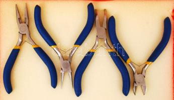 Nem használt fogó készlet műanyag tokban