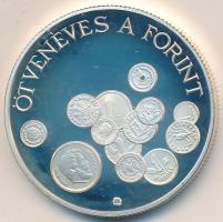 1996. 2000Ft Ag "50 éves a forint" T:PP