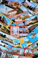 200 db MODERN magyar városképes lap, benne több szegedi, balatoni és budapesti városképeslap / 200 modern Hungarian postcards