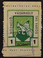 1947 Hódmezővásárhely városi illetékbélyeg 1Ft II. típus