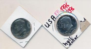 Amerikai Egyesült Államok 1974S-1976S 1/2$ (2x) T:P
USA 1974S-1976S 1/2 Dollar (2x) C:P