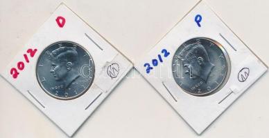 Amerikai Egyesült Államok 2012D+P 1/2$ (2x) T:1
USA 2012D+P 1/2 Dollar (2x) C:UNC