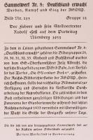 cca 1935-1940 Hitler és helyettes Rudolf Heß a nürnbergi pártkongresszuson, kisméretű nyomtatvány, h...