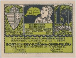 Budapest 1920.12.31. "Amatőrök Forgalmi Szövetkezete" 1,5K T:I-