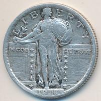 Amerikai Egyesült Államok 1918. 1/4$ Ag "Liberty" T:2-
USA 1918. 1/4 Dollar Ag "Liber...