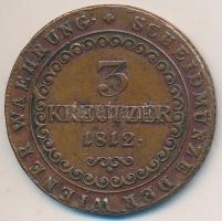 1812G 3Kr Cu "I. Ferenc" T:2-,3