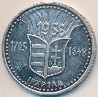 DN. "1705-1848-1956. Szabadságharc" Ag emlékérem rovásírással (17.12g/0.999) T:PP