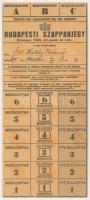 1945. "Budapesti Kenyérjegy, Cukorjegy, Szappanjegy" (3xklf) T:I,II