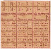 1945. "Budapesti Kenyérjegy, Cukorjegy, Szappanjegy" (3xklf) T:I,II