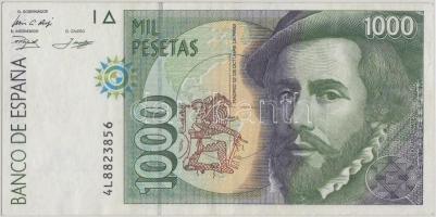 Spanyolország 1992. 1000P T:II- (szakadás)
Spain 1992. 1000 Pesetas C:VF (tear)