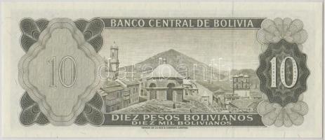 Bolívia 1962. 10P T:I
Bolivia 1962. 10 Pesos C:UNC