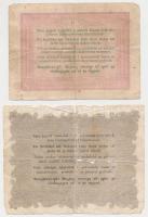 1848. 5Ft "Kossuth bankó" vörösesbarna + 10Ft "Kossuth bankó" T:III,IV