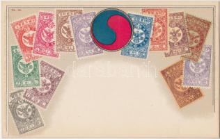 Korean stamps litho