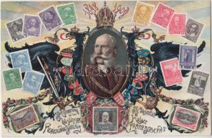 K.u.K. stamps, Coat of arms, Franz Joseph