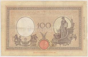 Olaszország 1929.04.12. - 1930.04.22. 100L, szign.: Azzolini, Cima T:III,III- 
Italy 12.04.1929 - 22...