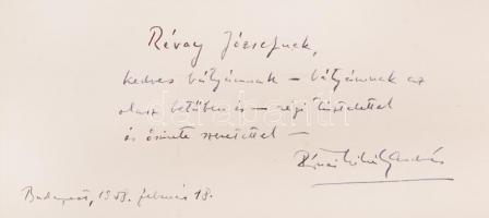 Rónai Mihály András: Nyolc évszázad költészete. Dedikált! Bp., 1957, Magvető Könyvkiadó. Kiadói egés...