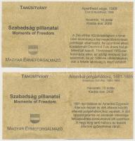 Libéria 2006. 10$ "Szabadság pillanatai" (2x) "Apartheid vége 1989" + "Amer...