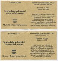 Libéria 2006. 10$ "Szabadság pillanatai" (2x) "Találmányok százada XX.sz." + &qu...