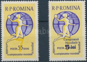 Handball stamp + overprinted version, Kézilabda bélyeg + felülnyomott változat