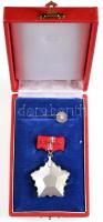 ~1955. "Hazafias Népfront" kitüntetés miniatűrrel eredeti adományozói dísztokban T:1 
Hung...